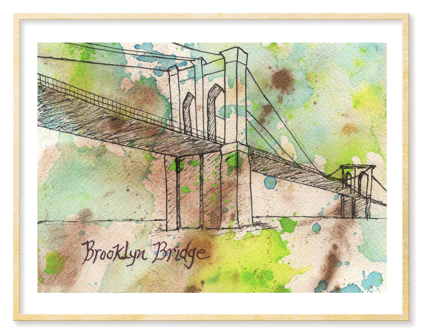 Brooklyn Bridge abstract - Print