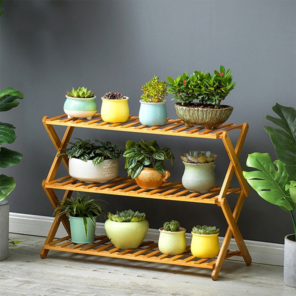 3/4 Layers Natural Bamboo Storage Rack