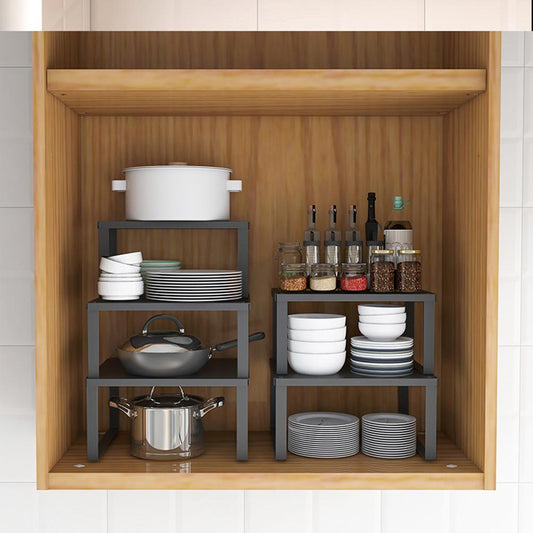 Kitchen Cabinet Shelf Organizers Stackable