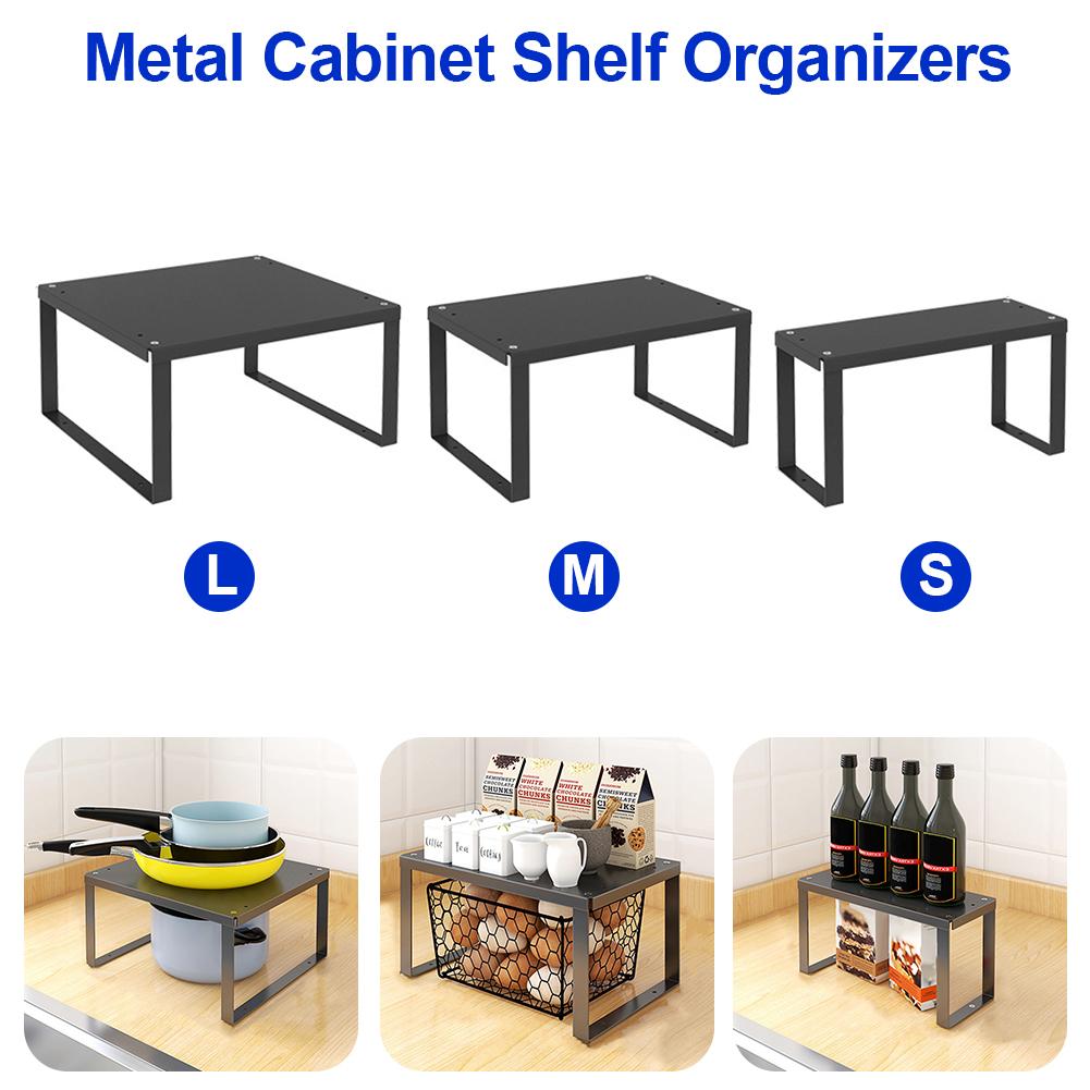 Kitchen Cabinet Shelf Organizers Stackable