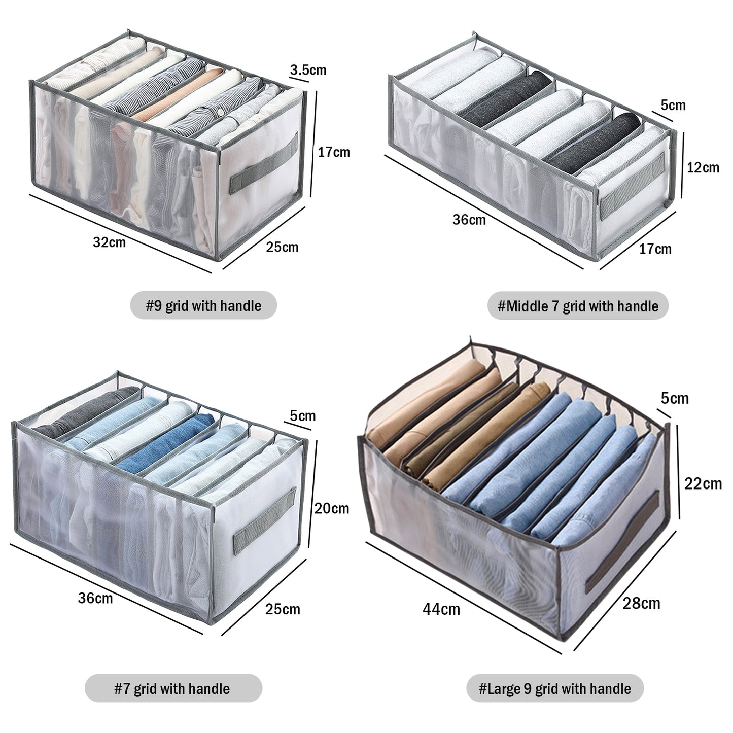 Foldable Closet Organizer Drawer Divider Organizer