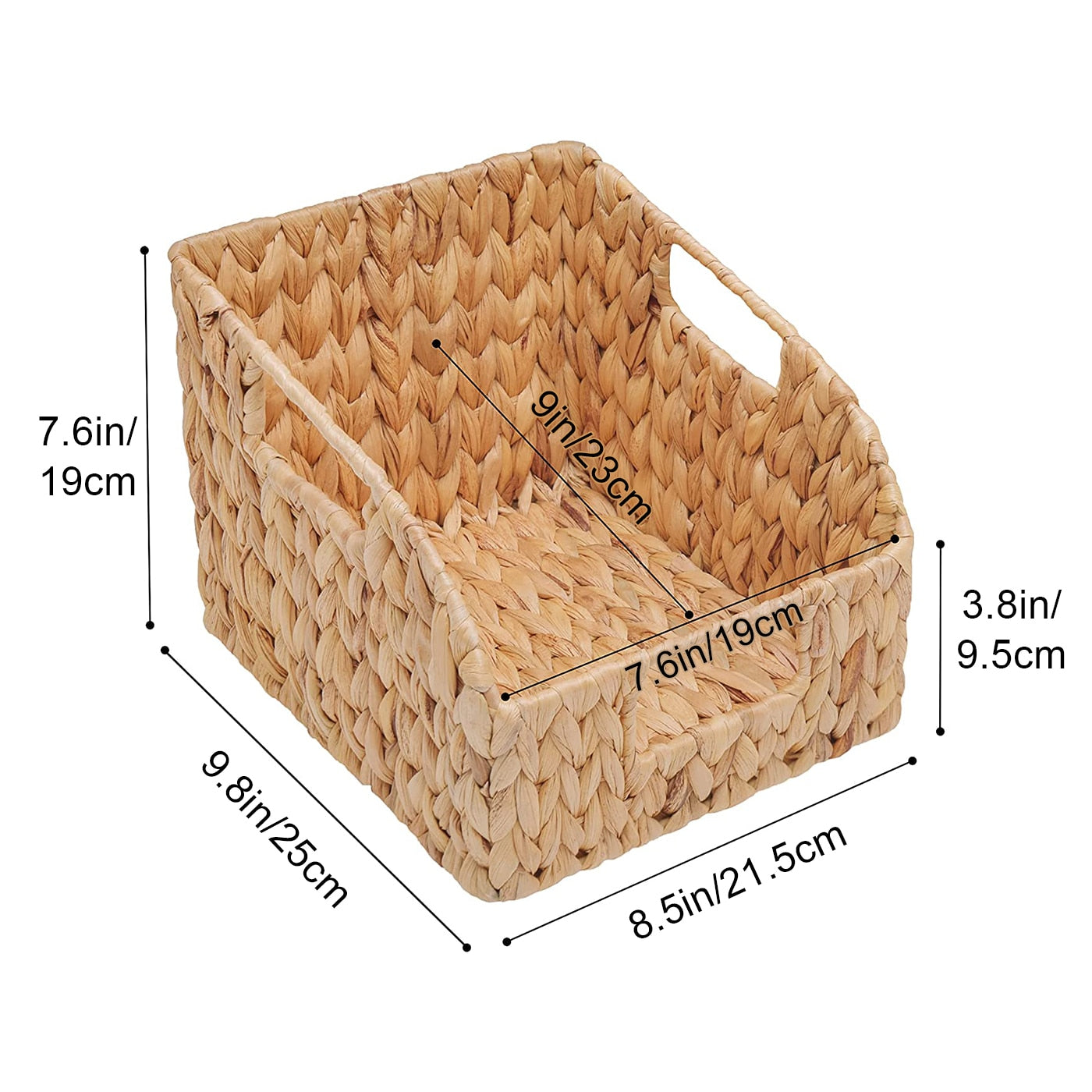 Home Office Storage Desk Shelf Desk Storage Basket Kitchen Accessories Holder Table Organizer Natural Rattan Decor Wicker Basket