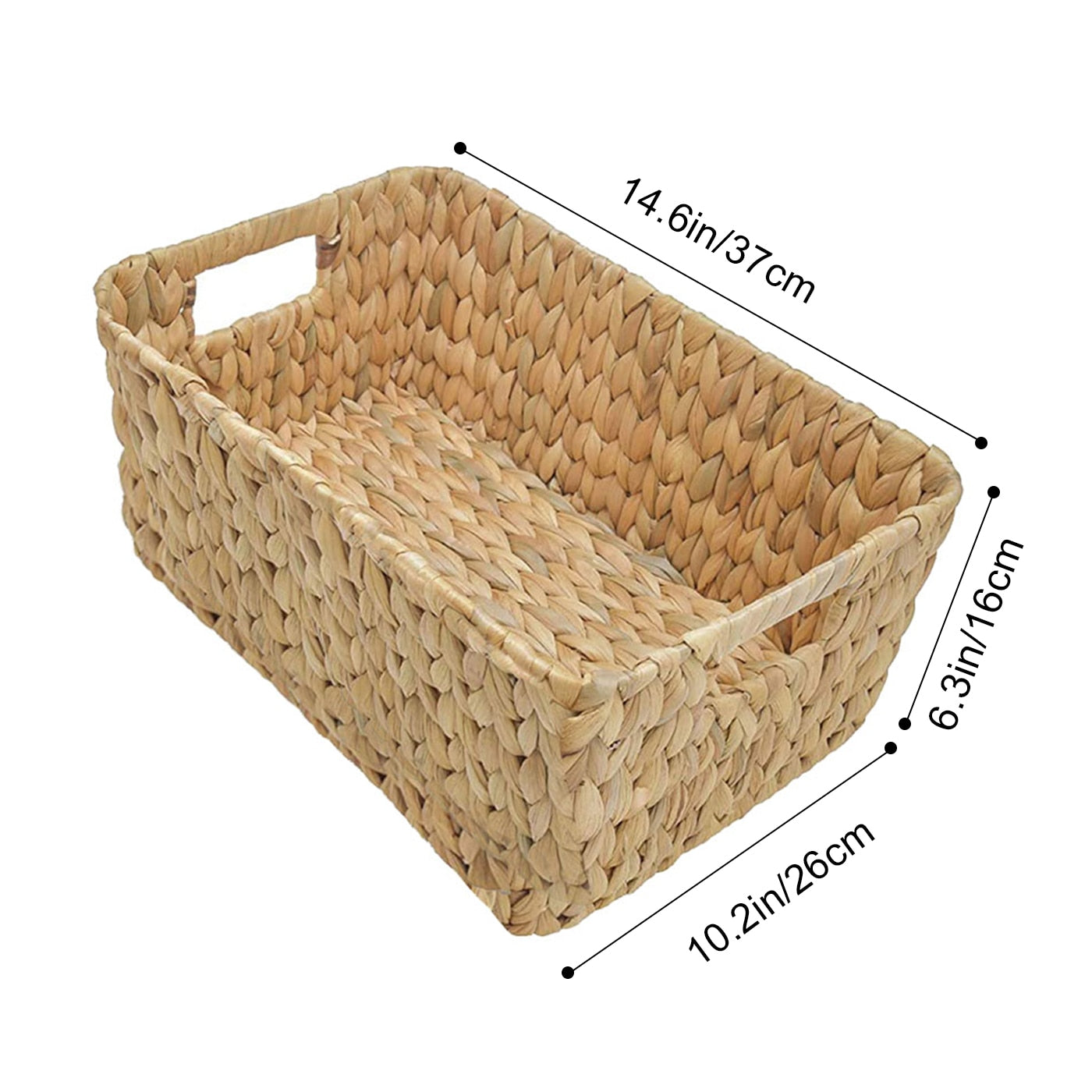 Home Office Storage Desk Shelf Desk Storage Basket Kitchen Accessories Holder Table Organizer Natural Rattan Decor Wicker Basket