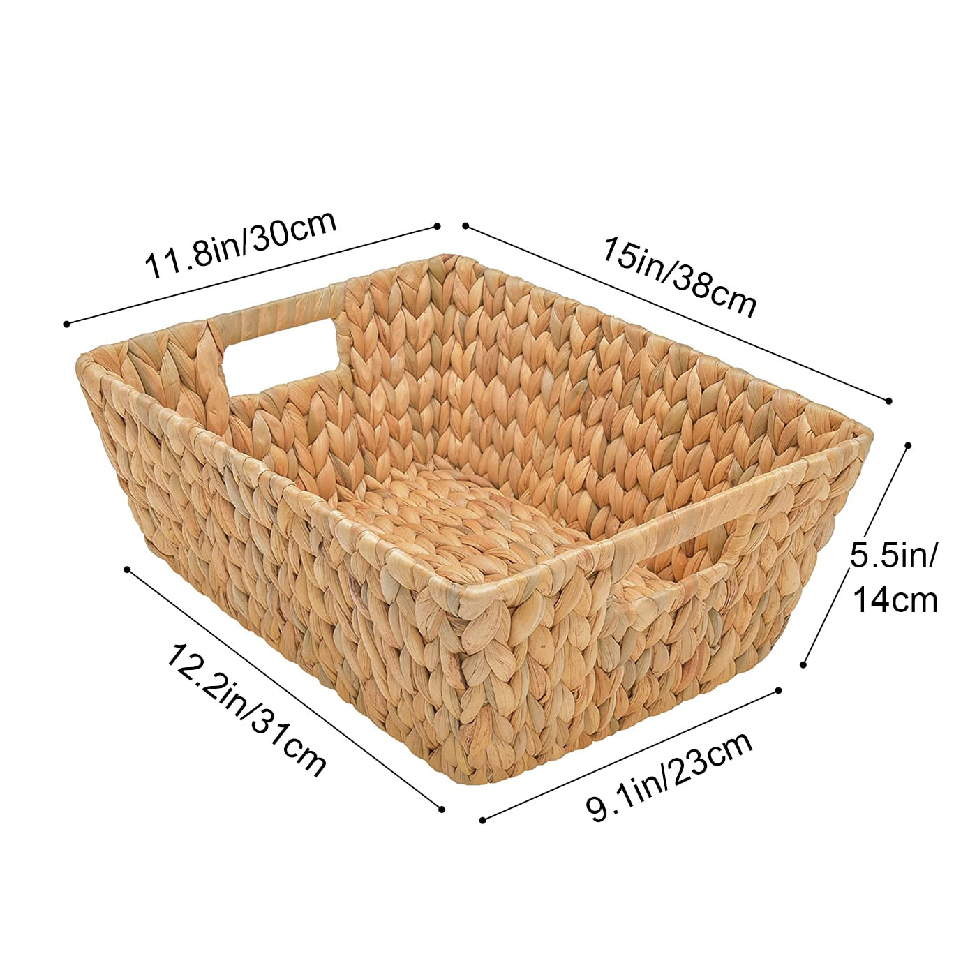 Home Office Storage Desk Shelf Desk Storage Basket Kitchen Accessories Holder Table Organizer Natural Rattan Decor Wicker Basket