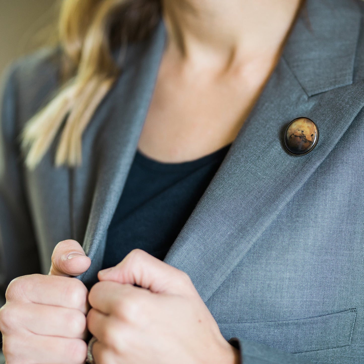 Interchangeable Solar System Lapel Pin