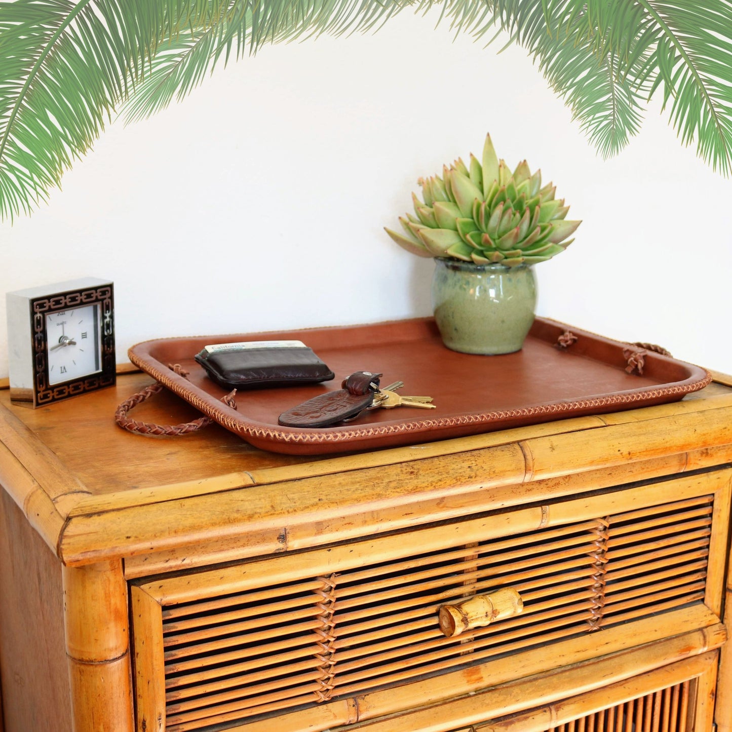 Hermana | Serving Tray with Braided Handles