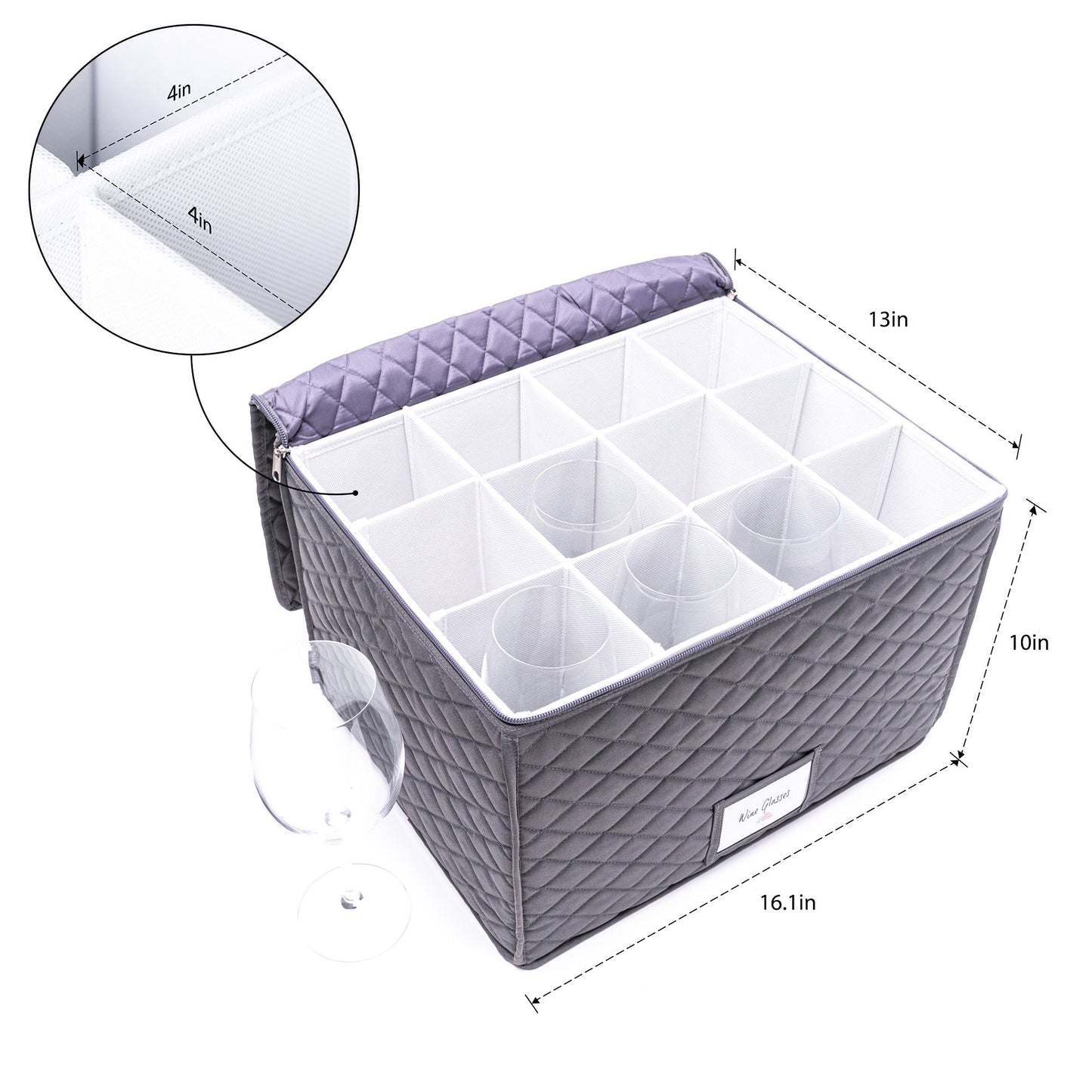 Original Bulb&Shade™ Stemware Storage Case