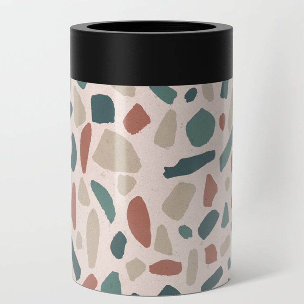 Warm Terrazzo Can Cooler