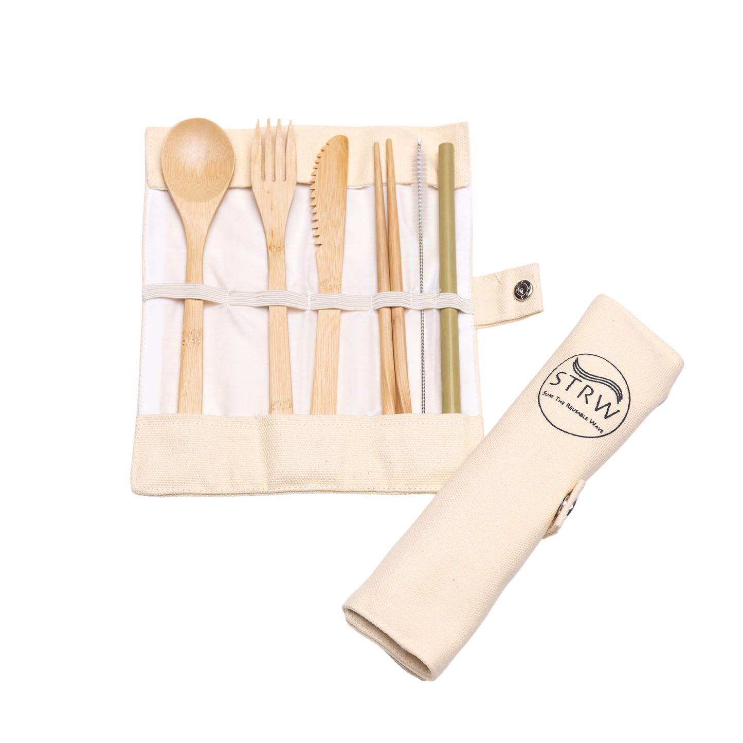 Portable Bamboo Cutlery Set (3 pack BUNDLE)